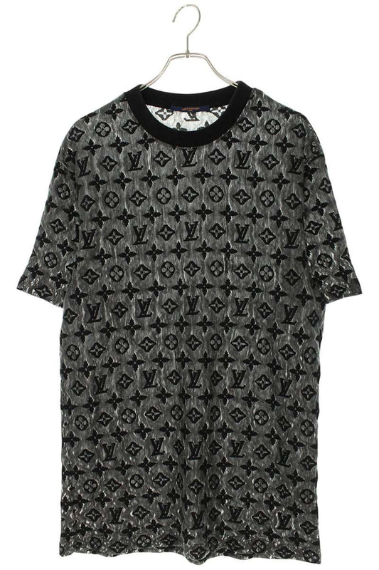 LOUISVUITTON Monogram Sheer Cotton Tee Black Size XL