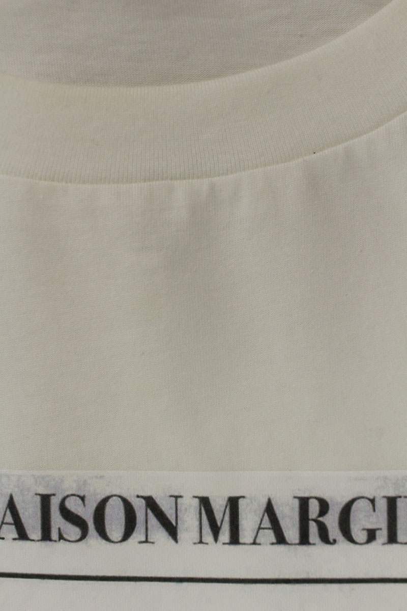 MM6 25SS Newspaper Print T-Shirt White Size M
