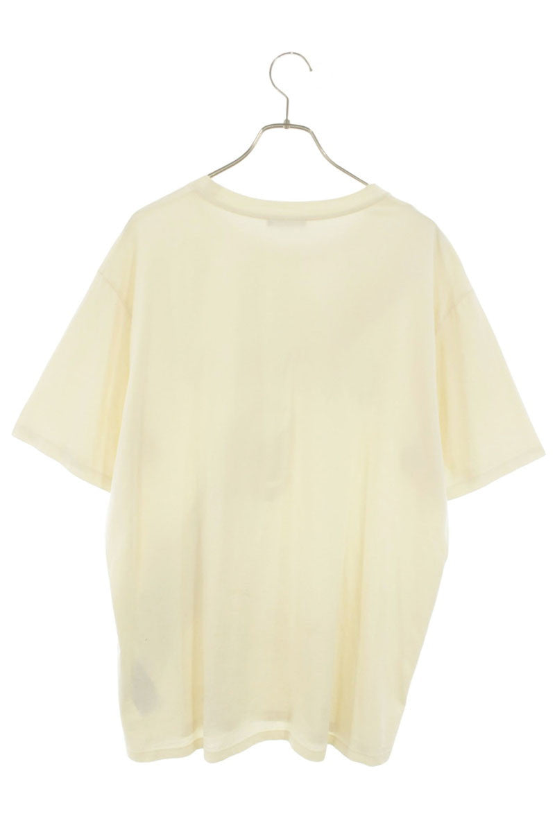 BALMAIN Hand Logo Print T-Shirt Off-White Size M