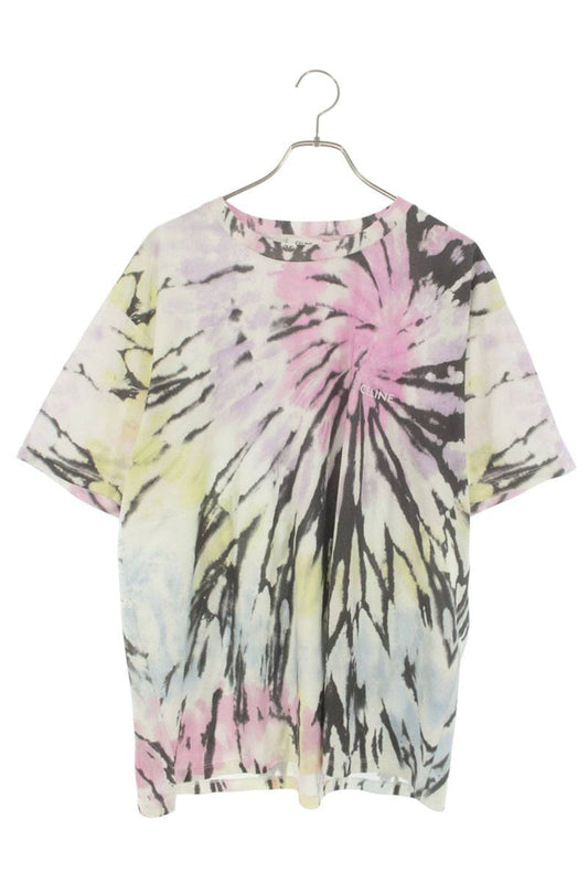 CELINE Loose Fit Tie-Dye Logo T-Shirt Multicolor Size M