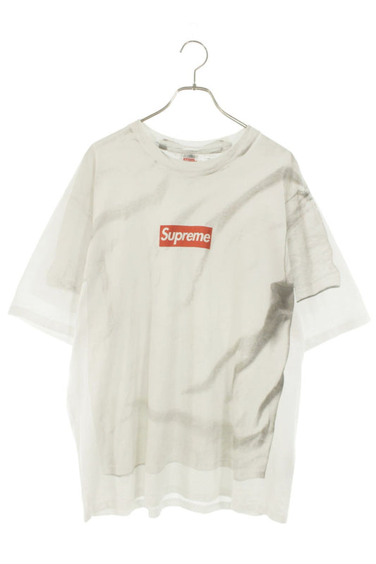 MM6 Supreme Box Logo Transfer Print Tee White Size XL