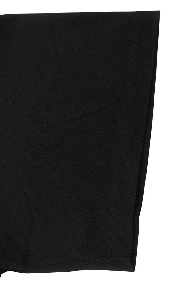 CELINE Black Triomphe Logo Print Cotton T-Shirt Size XS