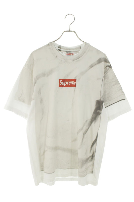 MM6 x SUPREME White Box Logo Transfer Print Tee Size M