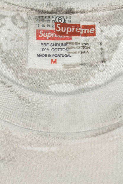 MM6 x SUPREME White Box Logo Transfer Print Tee Size M
