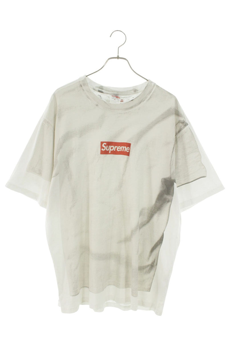 MM6 x SUPREME Transfer Print Box Logo Tee White Size XL