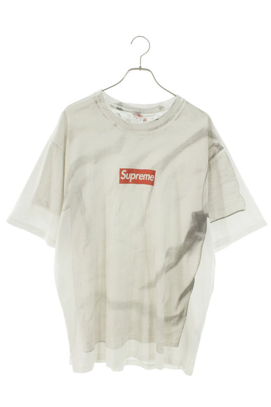 MM6 x SUPREME Transfer Print Box Logo Tee White Size XL