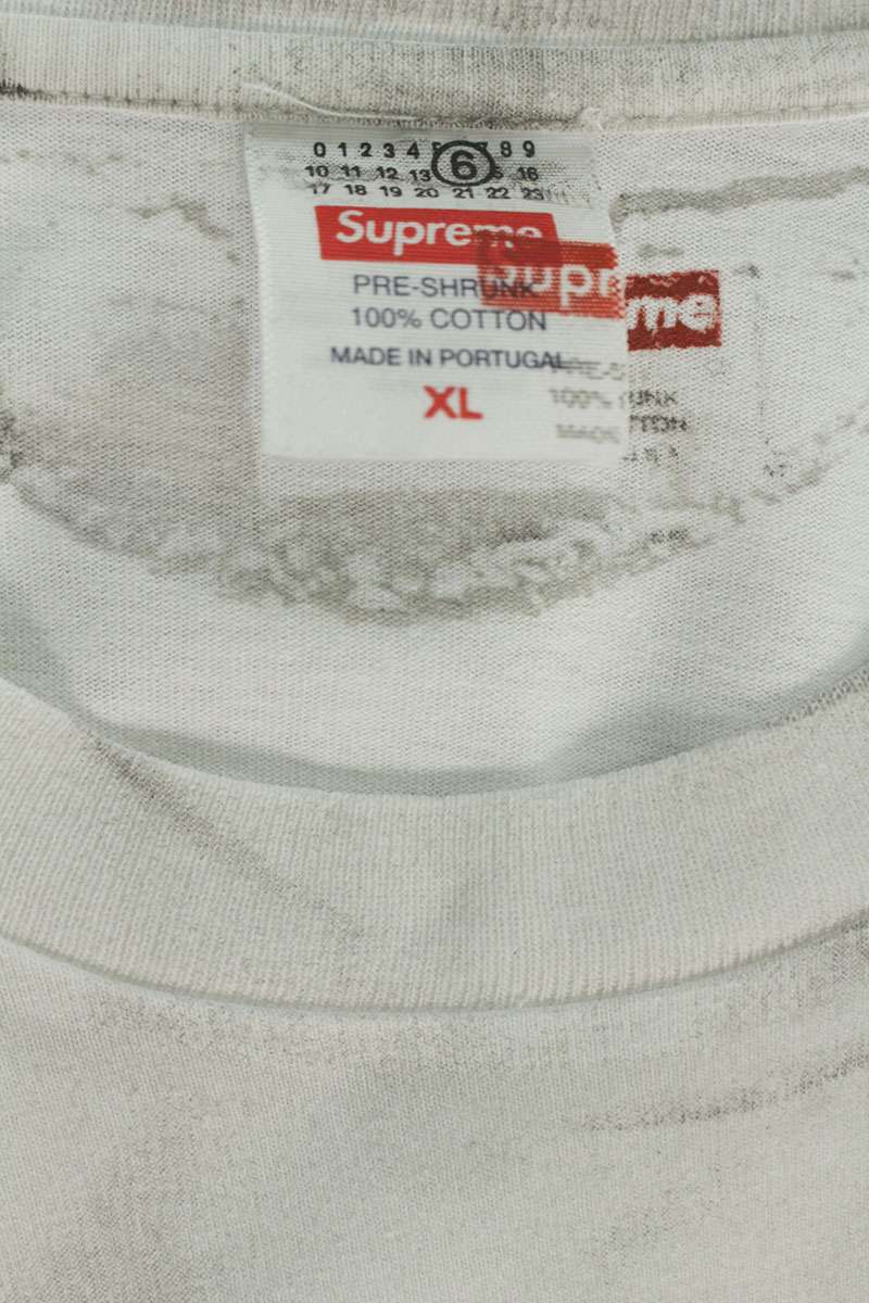 MM6 x SUPREME Transfer Print Box Logo Tee White Size XL
