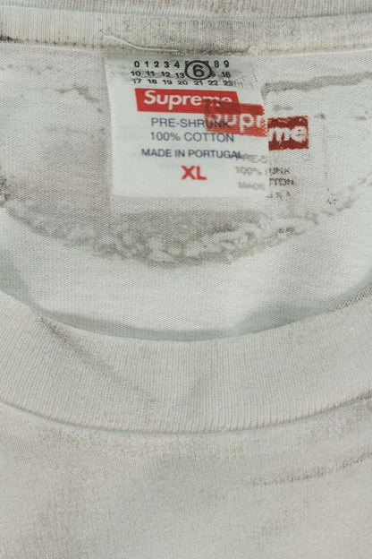 MM6 x SUPREME Transfer Print Box Logo Tee White Size XL