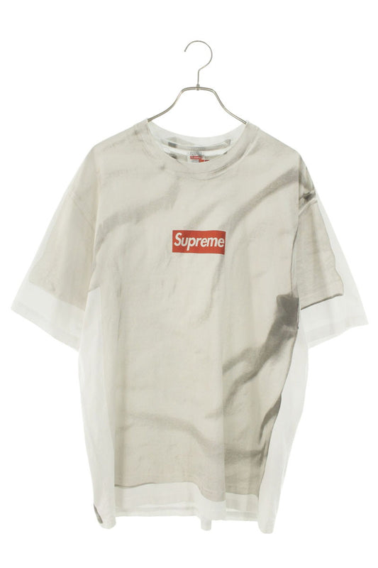 SUPREME x MM6 Transfer Print Box Logo Tee White Size L