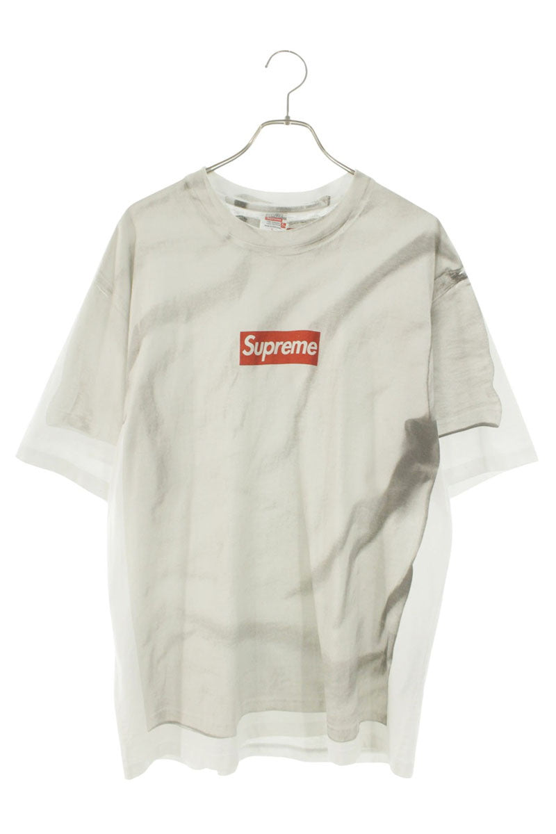 SUPREME x MM6 Transfer Print Box Logo Tee White Size L