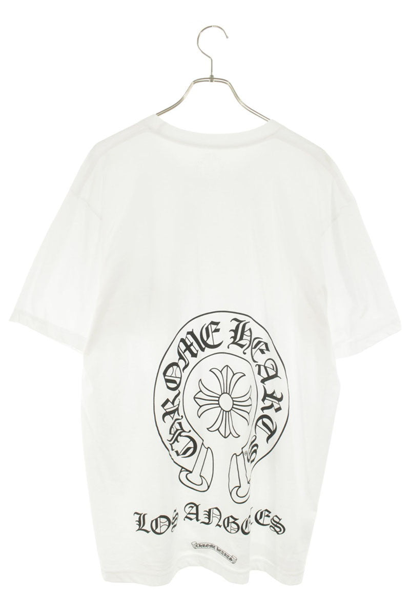 Chrome Hearts LA Ltd Back Horseshoe Print Tee White Size XL
