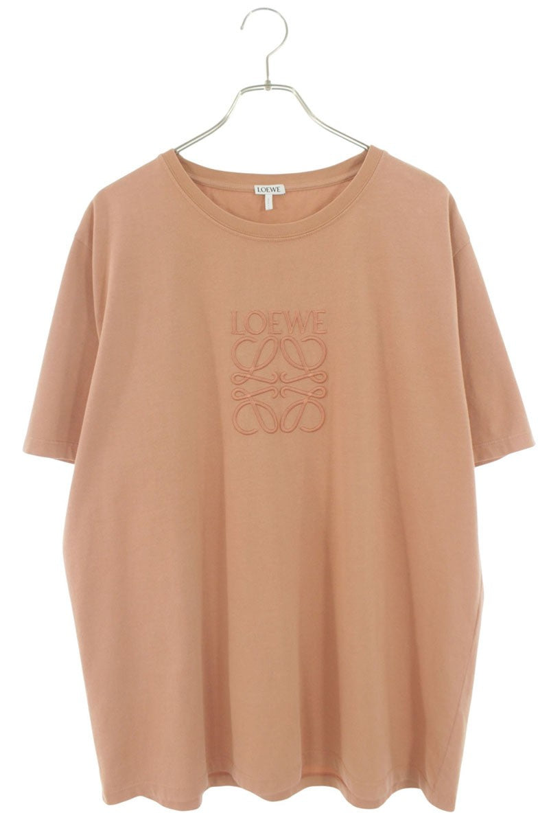 LOEWE Pink Anagram Embroidered Cotton T-Shirt Size XL