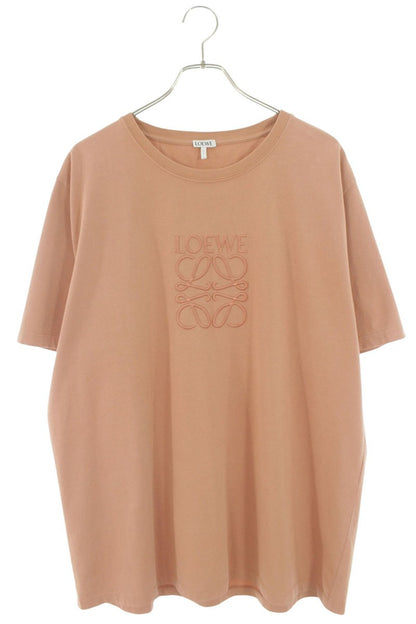 LOEWE Pink Anagram Embroidered Cotton T-Shirt Size XL