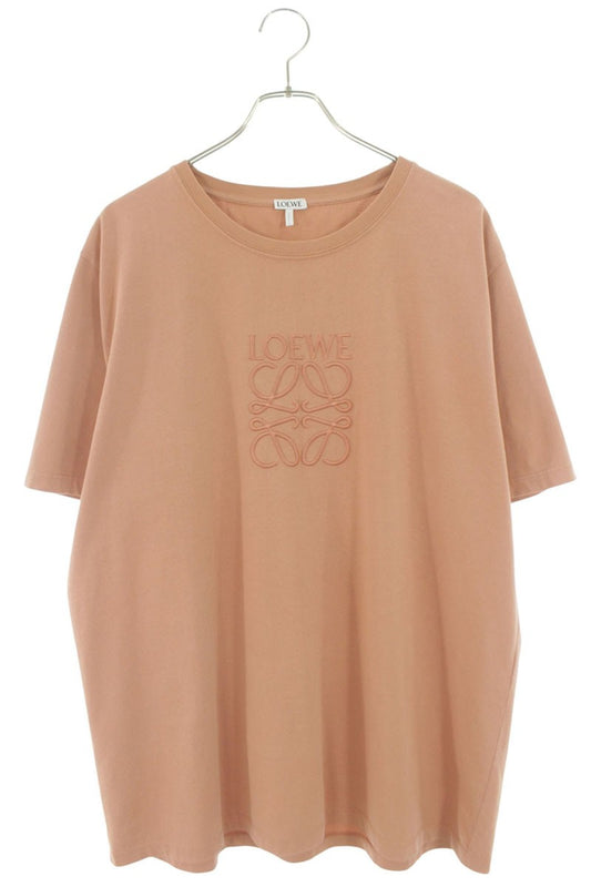 LOEWE Pink Anagram Embroidered Cotton T-Shirt Size XL