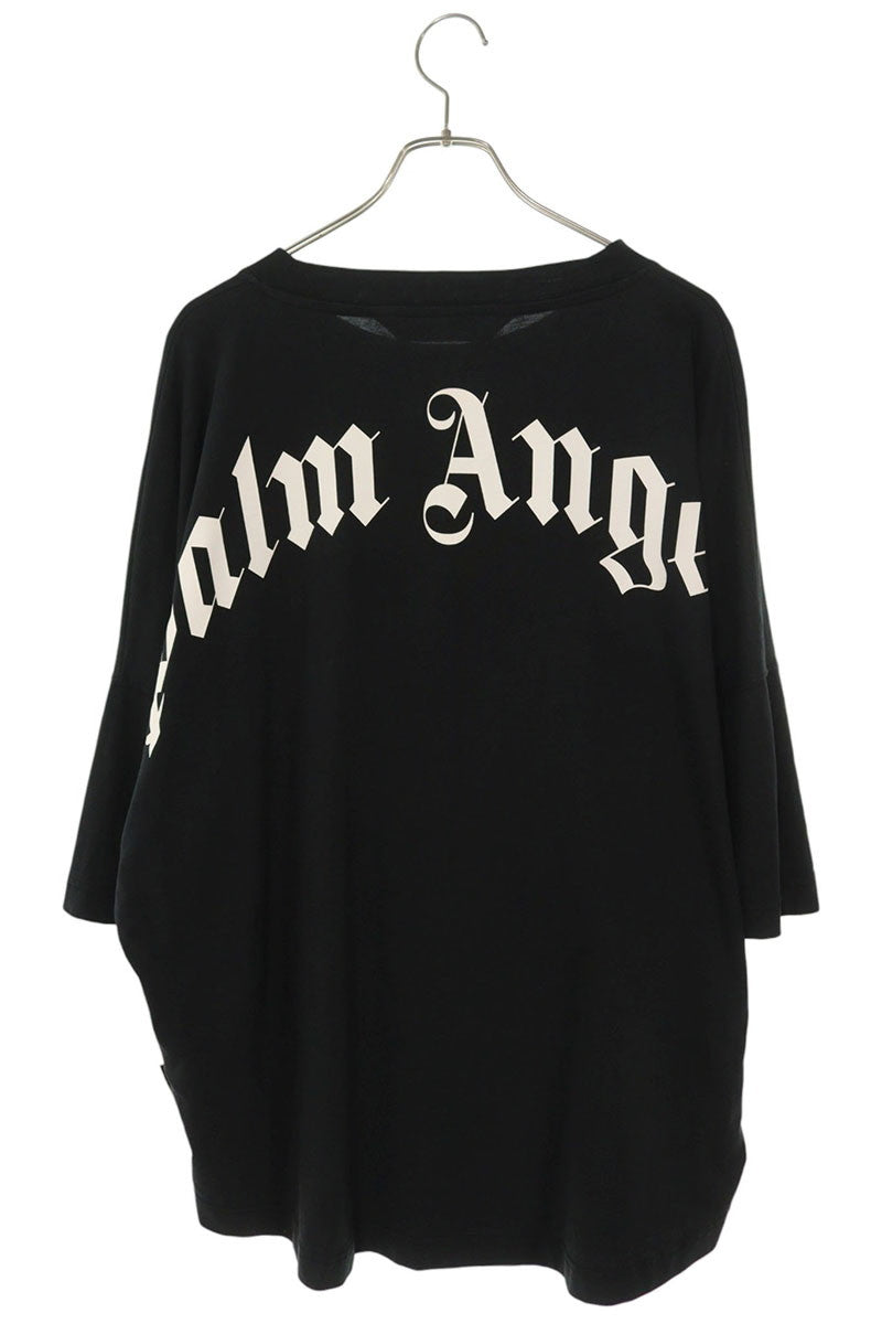 Palm Angels Black Back Logo Print Cotton T-Shirt Size XL