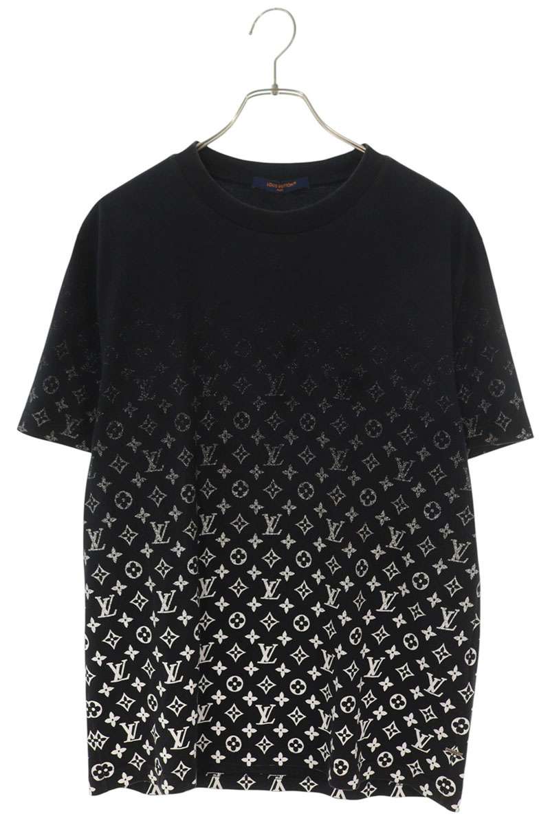 LOUISVUITTON Monogram Gradient Cotton Tee Black Size L