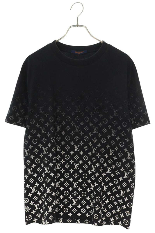 LOUISVUITTON Monogram Gradient Cotton Tee Black Size L