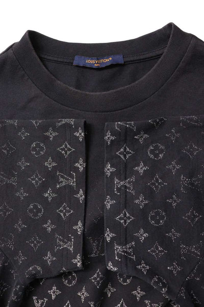 LOUISVUITTON Monogram Gradient Cotton Tee Black Size L