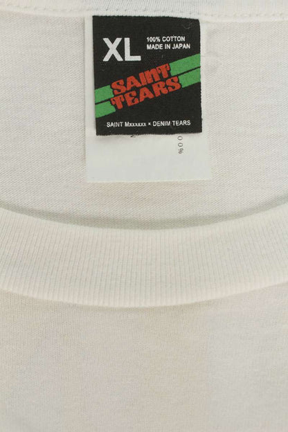 SAINT MICHAEL x DENIM TEARS Vintage Logo T-Shirt Size XL