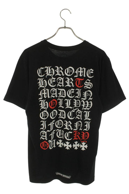 Chrome Hearts CH T-SHRT 1 Back Text Print Tee Black Size M