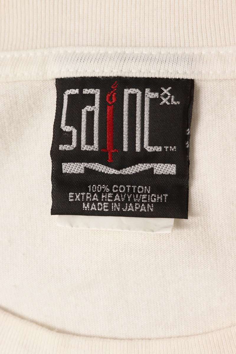 SAINT MICHAEL Print T-Shirt White Size XXL