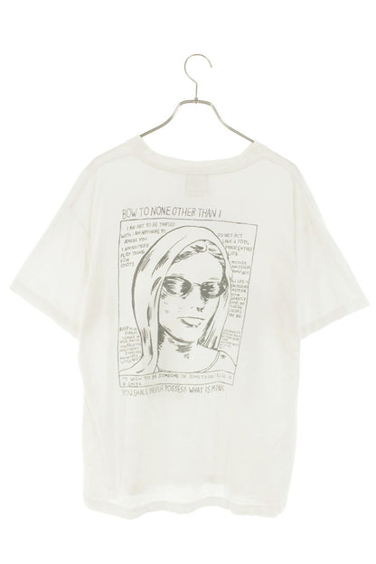 SAINT MICHAEL 22AW "SAINT YOUTH" Print T-Shirt White Size M