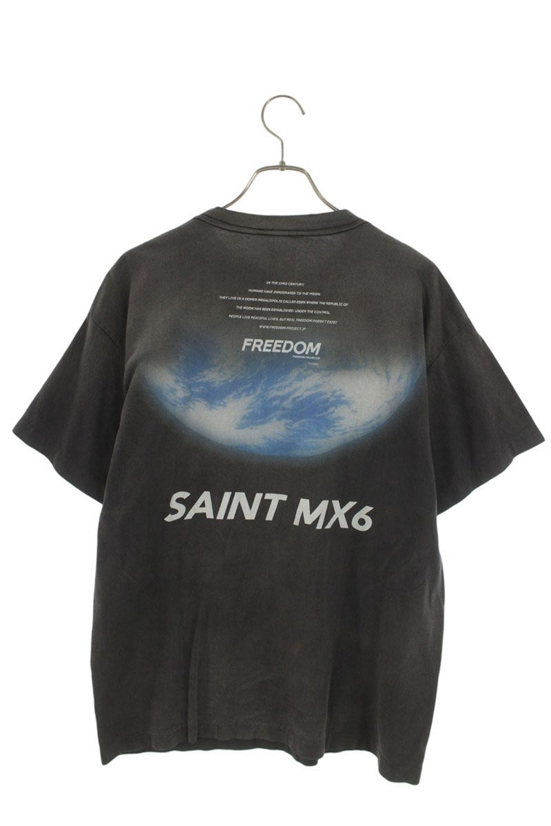 SAINT MICHAEL Vintage Character Print T-Shirt Grey Size M