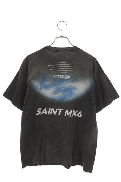 SAINT MICHAEL Vintage Character Print T-Shirt Grey Size M