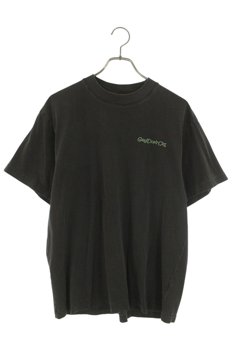 Girls Dont Cry Gray Cotton Logo Print T-Shirt Size M
