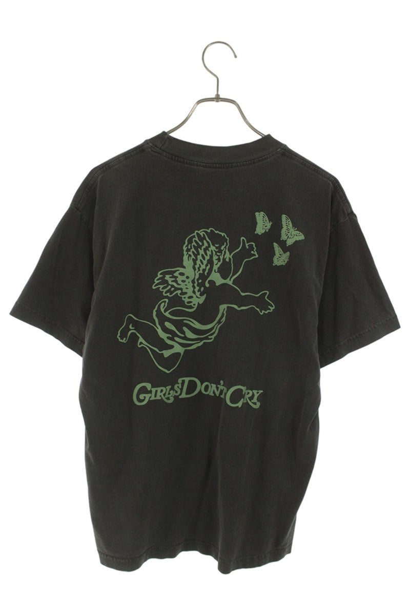 Girls Dont Cry Gray Cotton Logo Print T-Shirt Size M