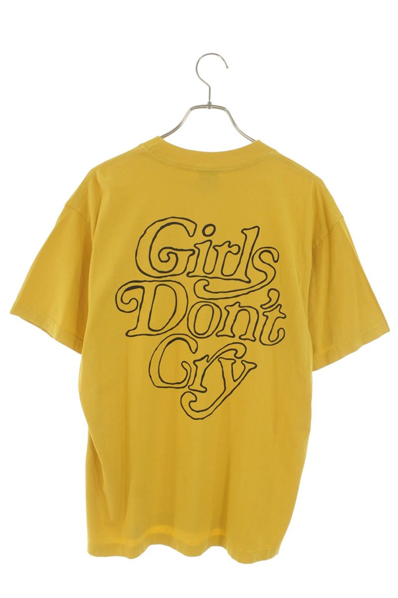 Girls Dont Cry Yellow Cotton Logo Print T-Shirt Size M