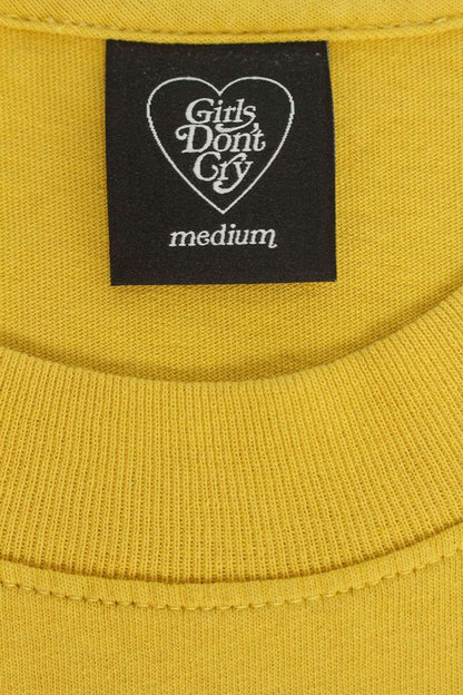 Girls Dont Cry Yellow Cotton Logo Print T-Shirt Size M