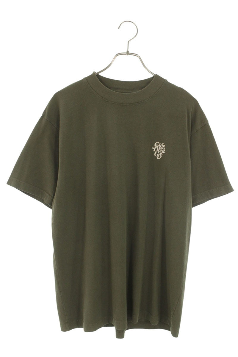 Girls Dont Cry Green Cotton Logo Print T-Shirt Size M