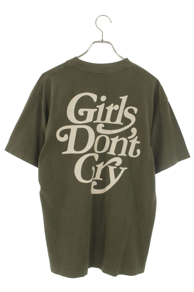 Girls Dont Cry Green Cotton Logo Print T-Shirt Size M