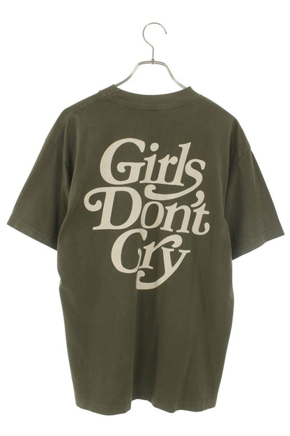 Girls Dont Cry Green Cotton Logo Print T-Shirt Size M