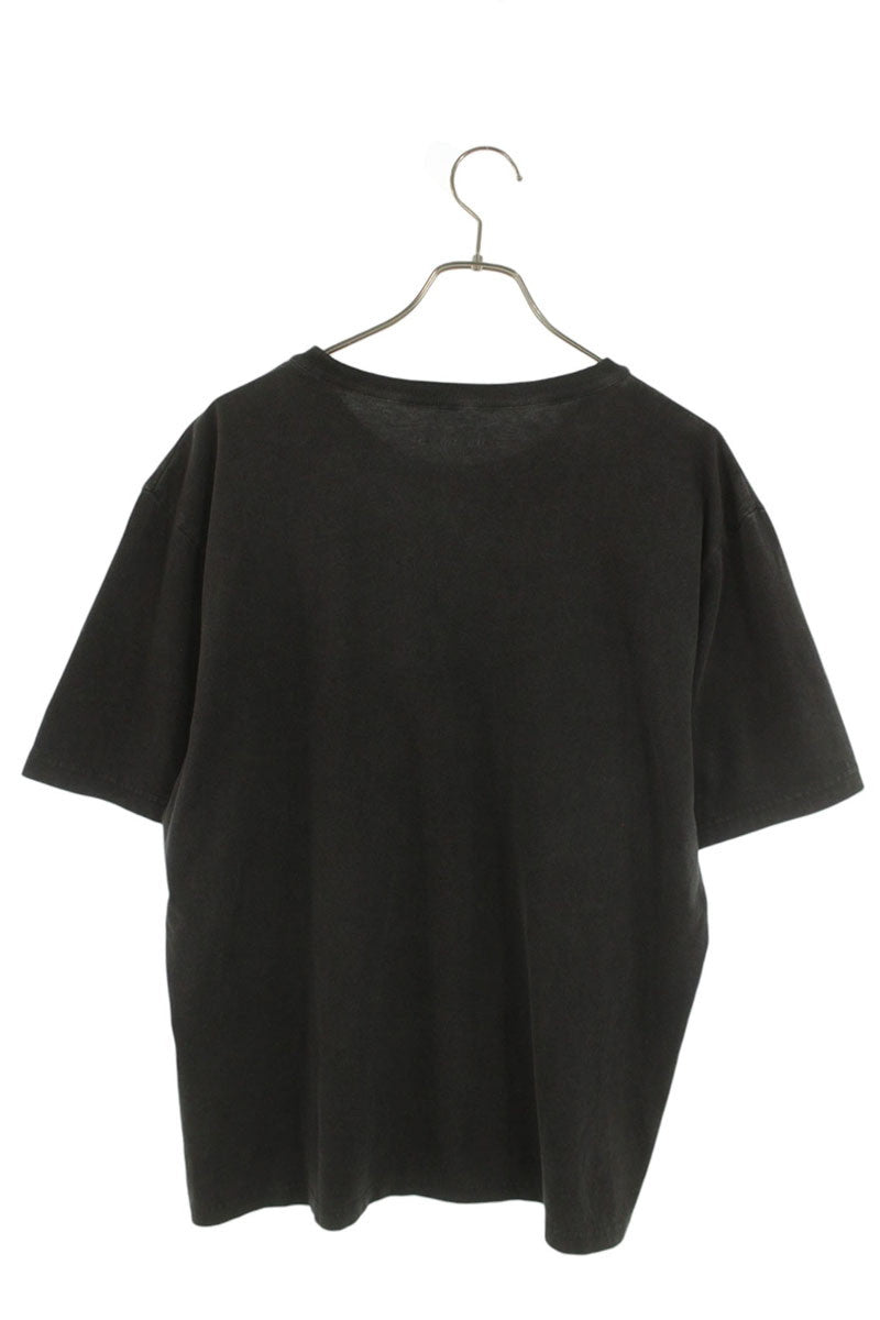 ALEXANDER WANG Shadow Logo Print T-Shirt Black Cotton Size L