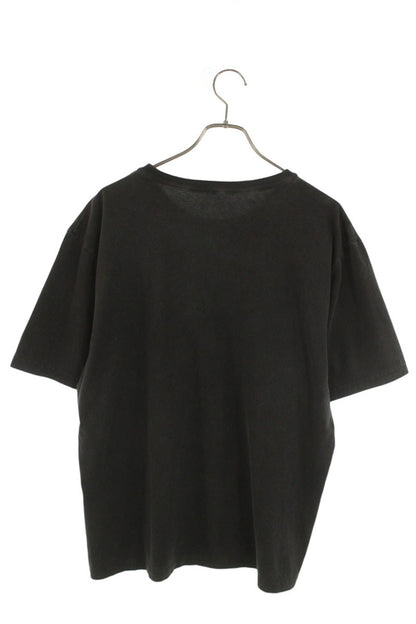 ALEXANDER WANG Shadow Logo Print T-Shirt Black Cotton Size L