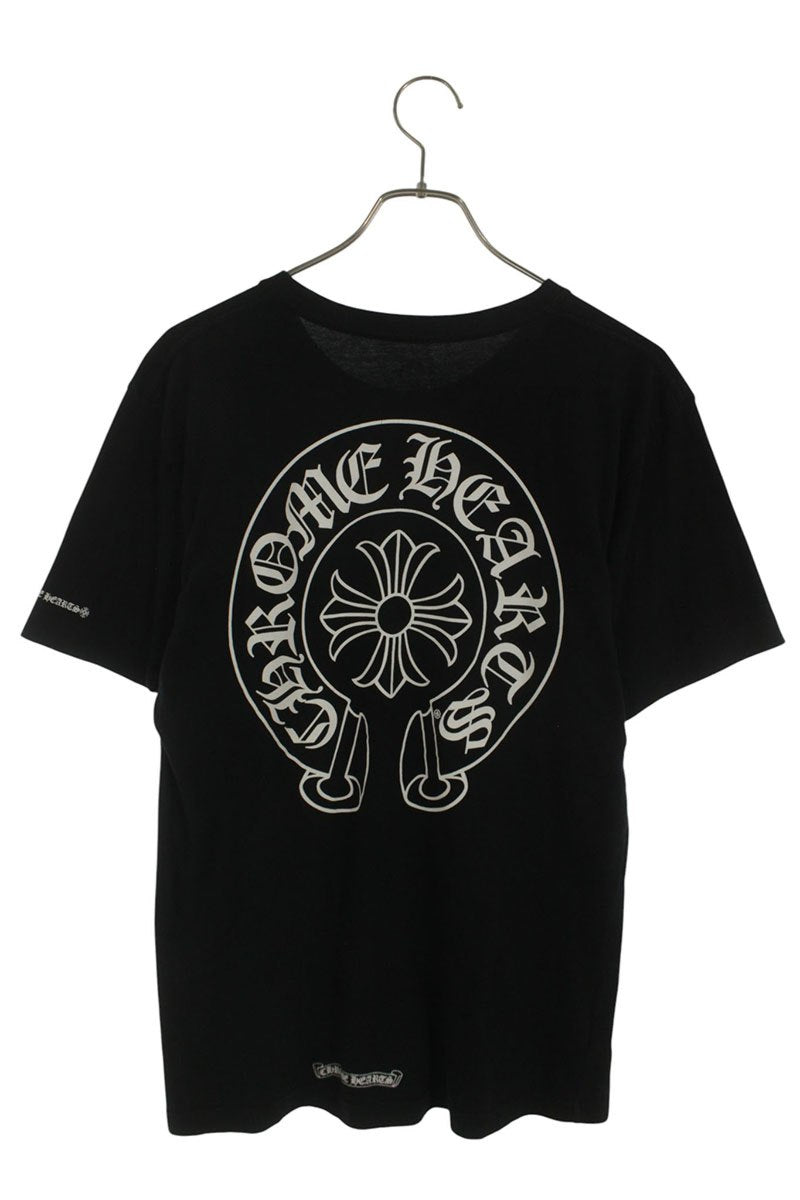Chrome Hearts Back Horseshoe Print T-Shirt Black Size M