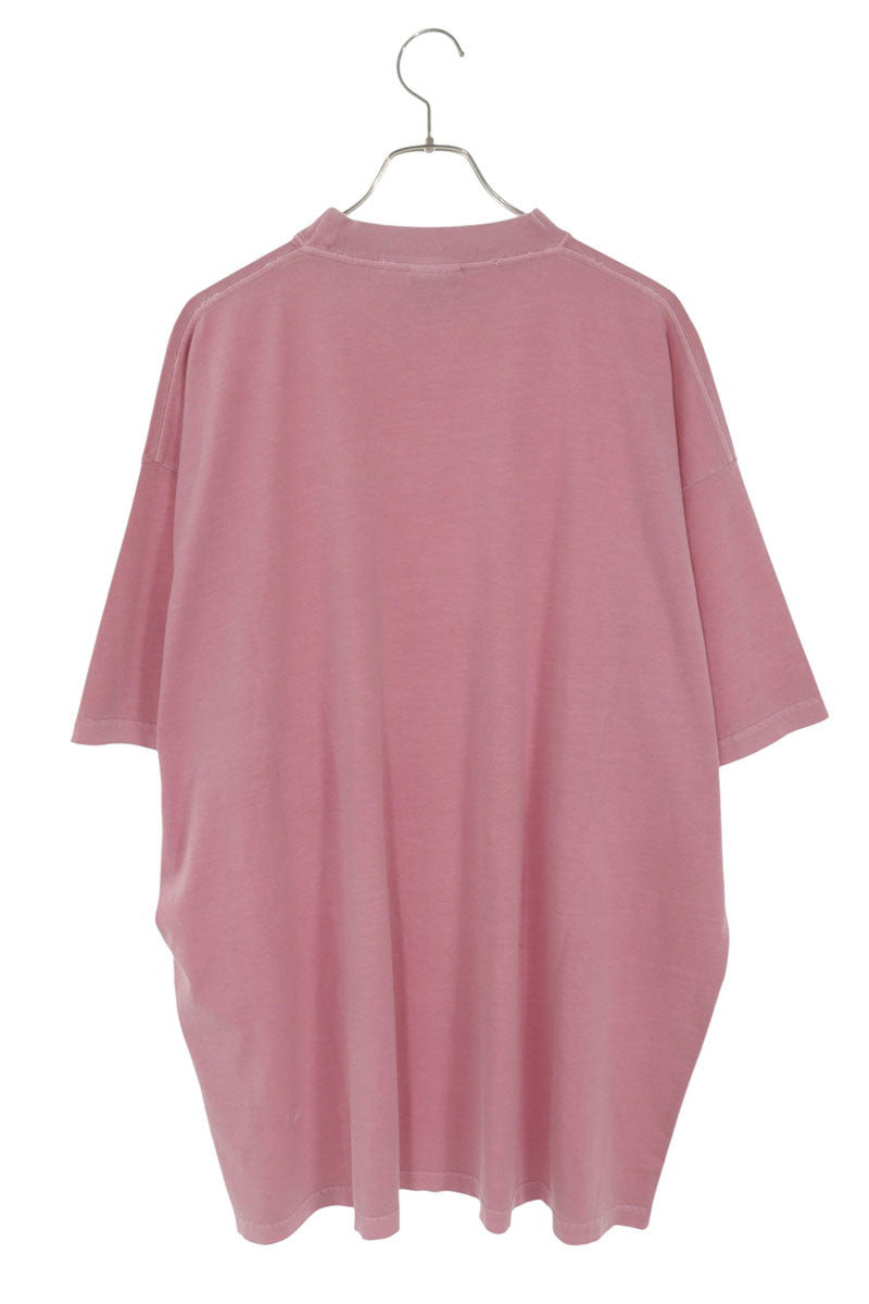 BALENCIAGA Paris Print T-Shirt Pink Size L