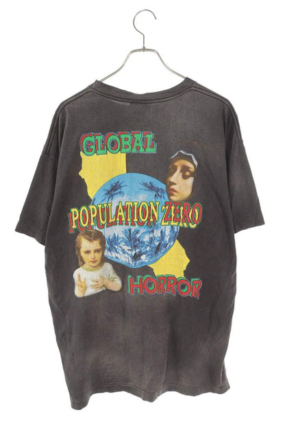 SAINT MICHAEL 24SS "ON EARTH" Vintage Print T-Shirt Size L