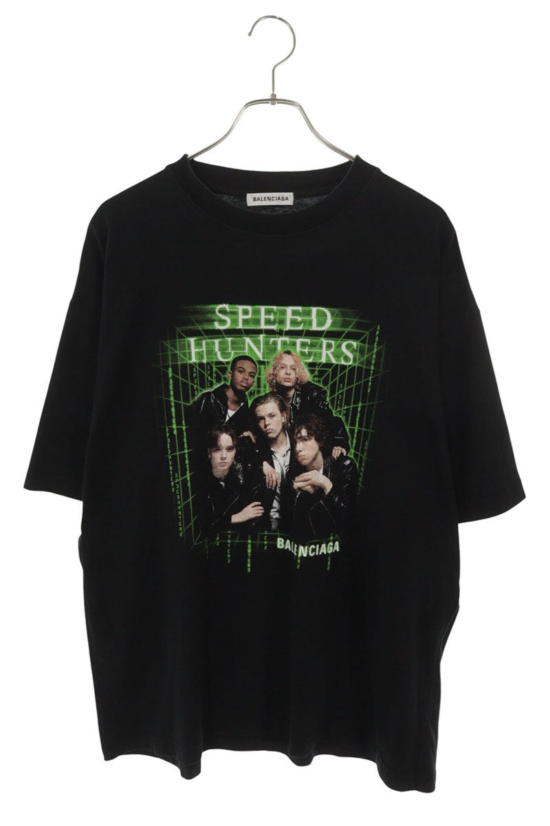 BALENCIAGA Speedhunters Print T-Shirt Black Size S