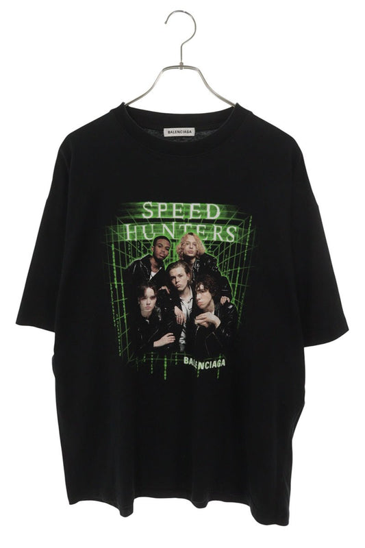 BALENCIAGA Speedhunters Print T-Shirt Black Size S