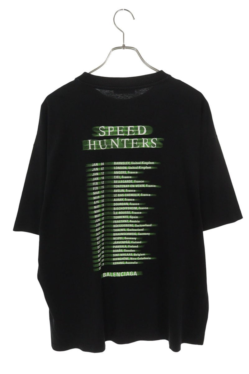 BALENCIAGA Speedhunters Print T-Shirt Black Size S