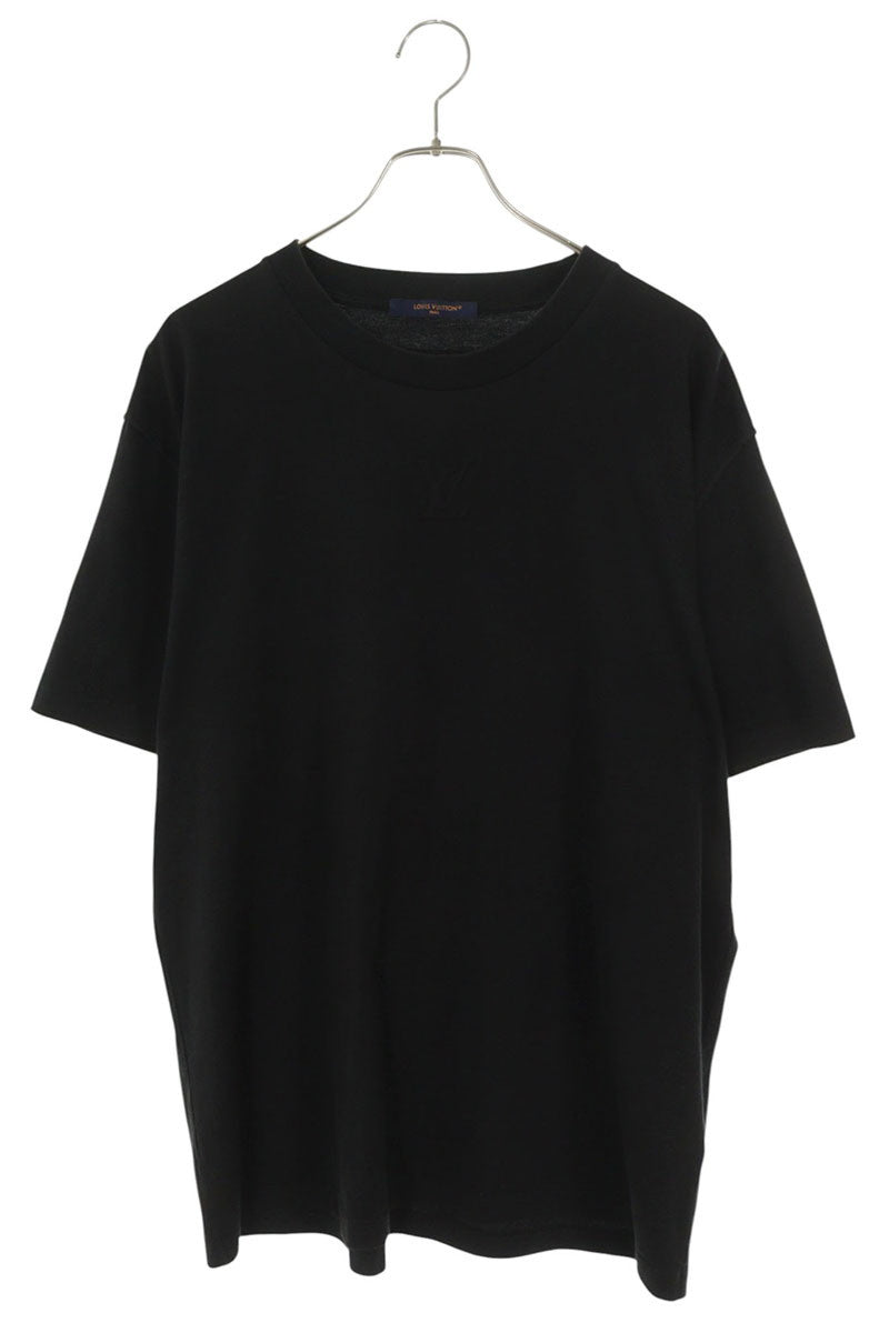 LOUISVUITTON LV Debossed Crewneck T-Shirt Black Size XXL