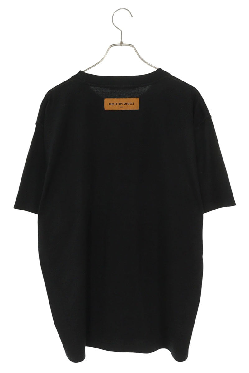 LOUISVUITTON LV Debossed Crewneck T-Shirt Black Size XXL