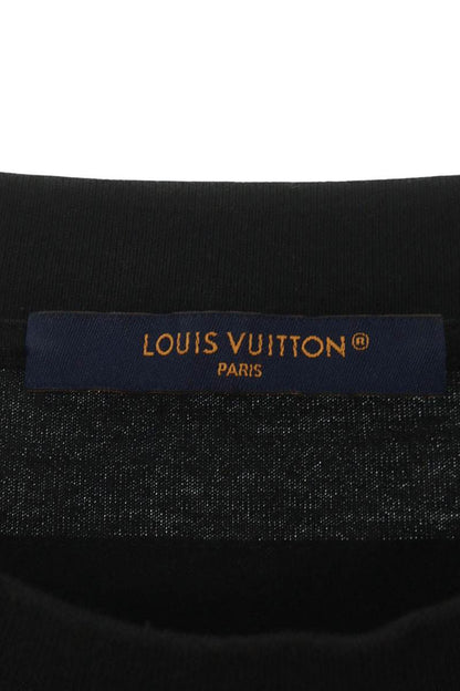 LOUISVUITTON LV Debossed Crewneck T-Shirt Black Size XXL