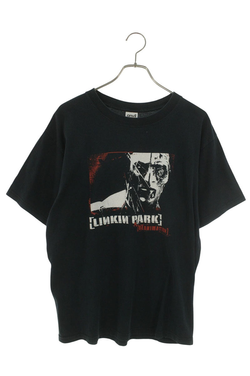 VINTAGE Linkin Park 2000s Print T-Shirt Black Size M