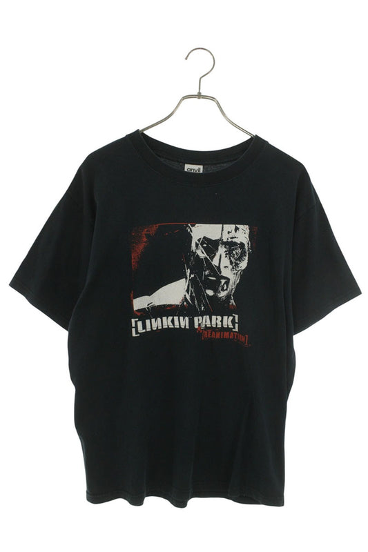 VINTAGE Linkin Park 2000s Print T-Shirt Black Size M