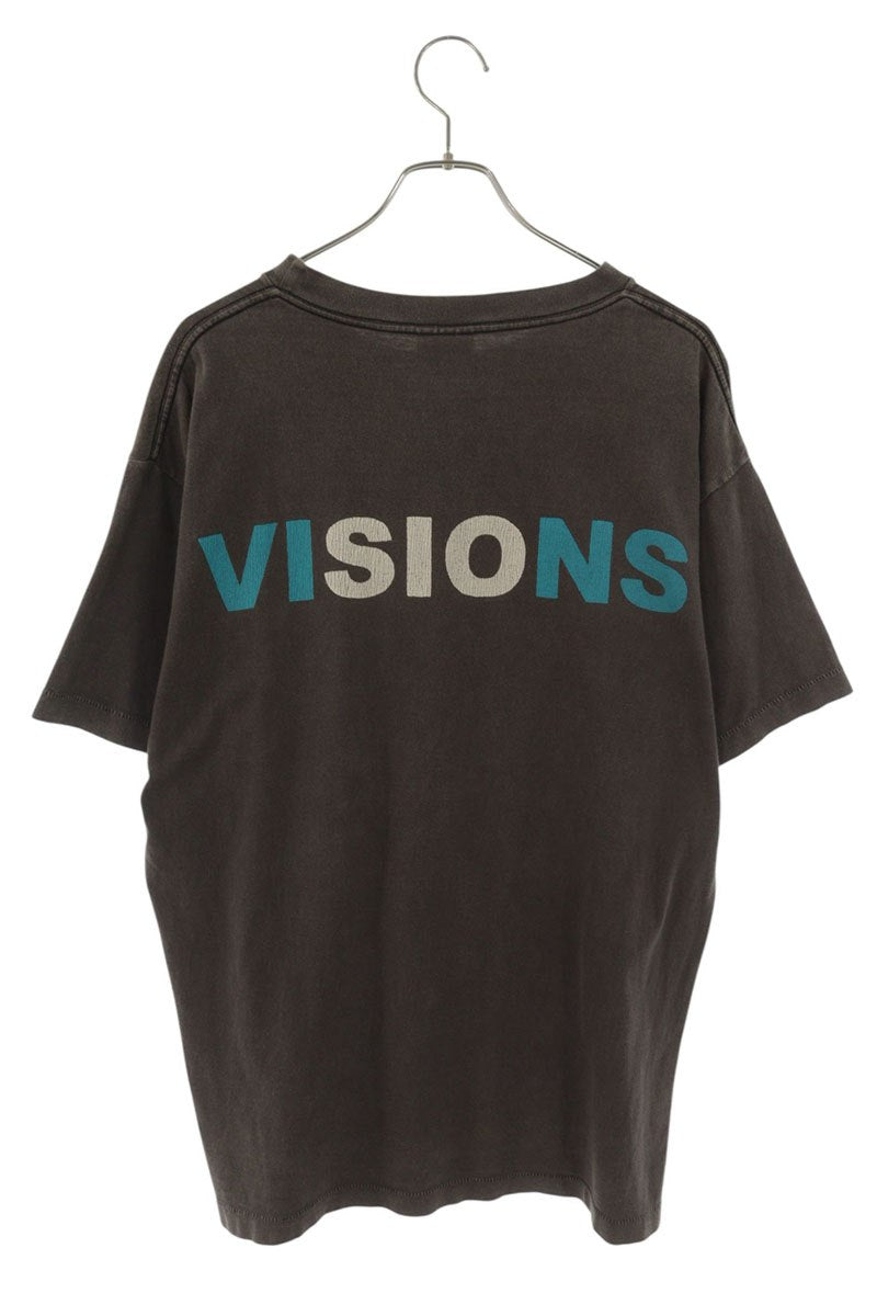 SAINT MICHAEL VISIONS Print Vintage Tee Black Size L