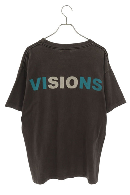 SAINT MICHAEL VISIONS Print Vintage Tee Black Size L